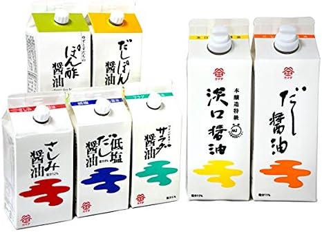 Amazon 鎌田醤油 バラエティー7本セットa だし醤油 淡口醤油 低塩だし醤油 だしぽん醤油 ぽん酢醤油 サラダ醤油 さしみ醤油 鎌田醤油 しょうゆ 通販