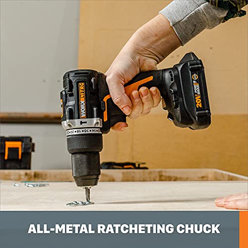 Worx WX960L Nitro 20V Cordless Impact Driver & Drill/Driver Brushless