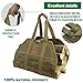 INNO STAGE Canvas Wood Carriers Fire Wood Log Tote Bag, Waxed Canvas Hay Hauling for Fireplace, Round Woodpile Carrying for Tubular Stand by Hearth Stove or Outdoor Camping