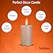 BOLSIUS Rustic Metallic Set of 6 Rose Gold Unscented Pillar Candles Inches –2.75 X 5 Decoration Dinner Wedding Candles – Perfect Use for Home Décor - Church-Spa Candle – Restaurant 130/68m…
