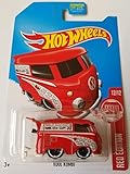 2017 Hot Wheels Target Exclusive Red Edition 12/12 - Volkswagen Kool Kombi (Red)