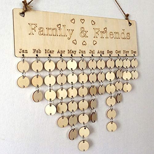 Qmsellz - Advent Calendars - 2019 Fashion Diy Wood Calendar Family Heart Printed Wall Sign Special Dates Reminder Board Home - Advent Beauty Calendars Girls Better Toys Chocolate 2019 Kids Makeup Boys