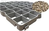 Neat FXDM Gravel Grid Shed Base 50x50cm 4cm White 3m² Membrane view 2