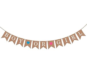 Gender Reveal Party Baby Shower Decorations Boy Or Girl Burlap Gender Reveal Party Baby Shower Decorations Boy Or Girl Burlap