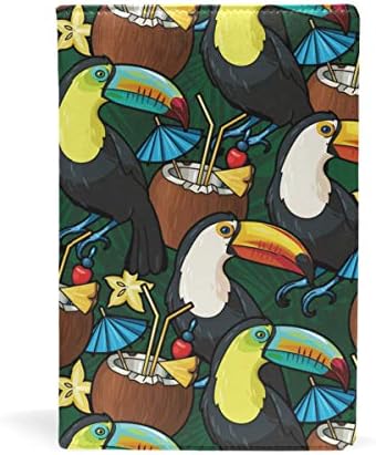 Bird Pineapple Coconut Juice Book Covers School Book Protector Protect Against Wear 8.7×5.8in