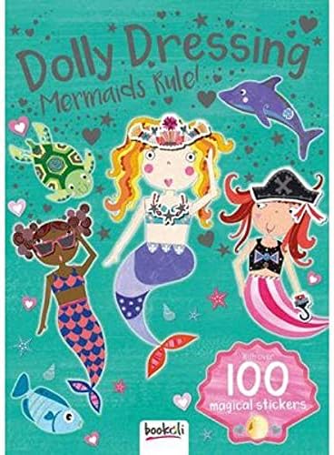 DOLLY DRESSING MERMAIDS RULE And 100 STICKERS price in Egypt | Amazon ...