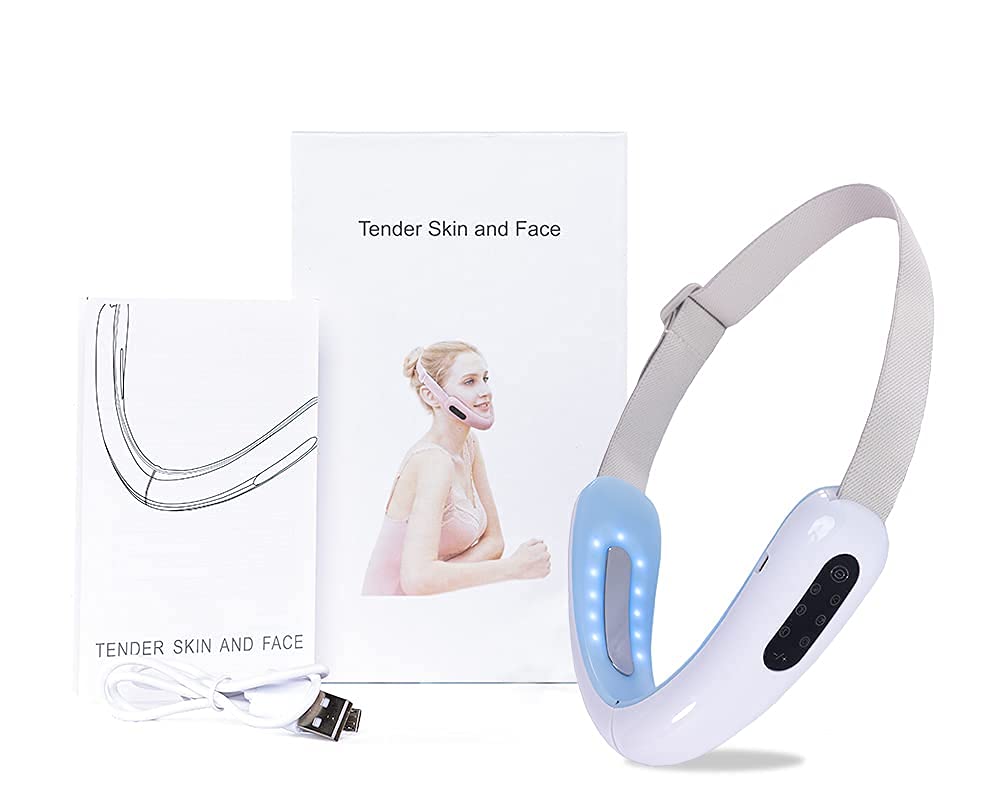 2 In 1 Electric V-Face Shaping Massager, 6 Types of Massage Modes Intelligent Face-Lifting Instrument, Face Slimming Machine.: Beauty