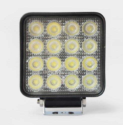 1pc Flood Wide Angle Beam Square 35W 2800lm High Power Work Light for Tractor Truck ATV 4WD Off Road Vehicle Driving Fog Lamp- 12V & 24V Universal