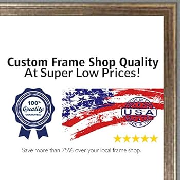 Amazon Com 30x40 Contemporary Gold Wood Canvas Floater Frame