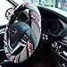 Valleycomfy Boho Universal 15 inch Steering Wheel Covers with Cloth for Women