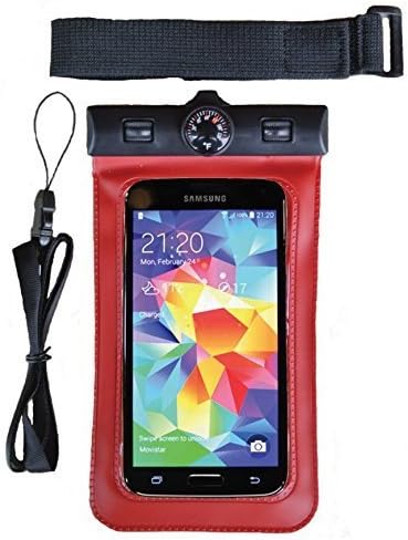 H2NO® Universal Waterproof Cell Phone Carrying Case for all Apple iPhones including the 6 Plus, Samsung Galaxy &amp; other similar sized devices - IPX8 Certified to 100 Feet. Lanyard and Armband Included.