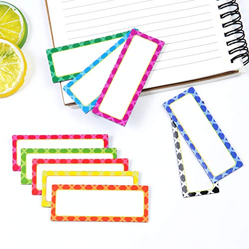 Ruisita 50 Pack Dry Erase Labels Reusable Name Plates Writable