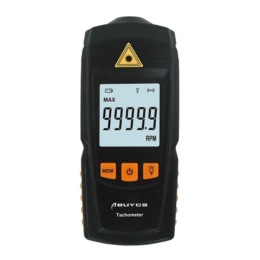 Digital Tachometer RPM Meter, Abuycs Handheld NonContact LCD Display