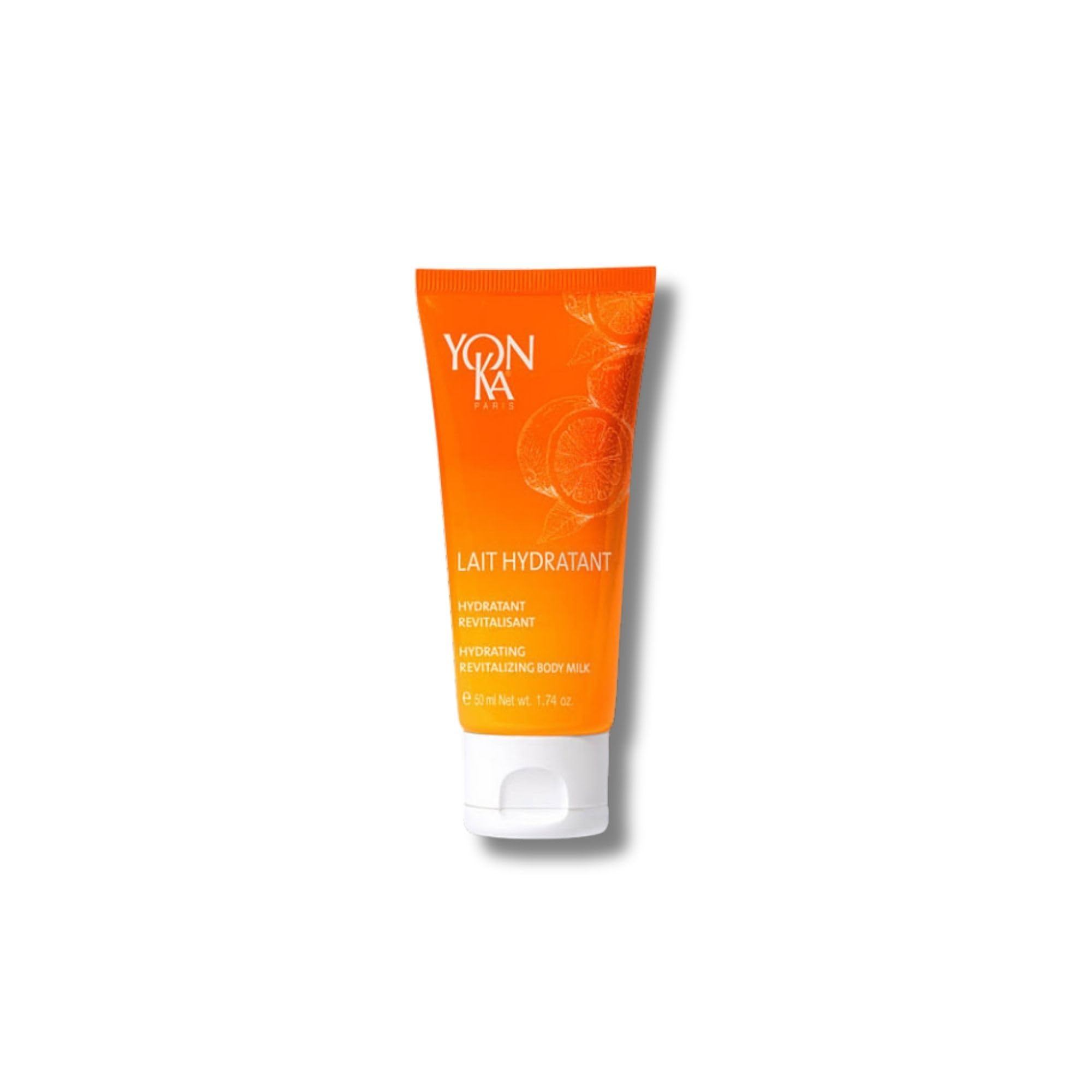 Vitality Moisturising Body Milk Yonka 75ml | 96% Natural Origin Repairing Hydrating Body Milk with Vitamin E | Lightweight, No Greasy Film | With Mandarin and Sweet Orange Essences (Travel Size)