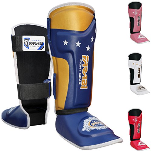 Kids shin pads shin instep Junior muay thai MMA shin pads shin instep leg and foot protector