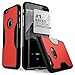 iPhone 6 Case, Fits iPhone 6s Black SaharaCase Viper Bonus Tempered Glass Screen Protector [Slim Rugged Protection Kit] [Built-in Camera Hood] TPU Bumper PC Back (Black Red)