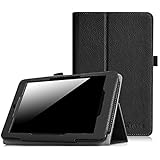 Fintie Folio Case for Acer Iconia One 7 B1-730HD Tablet Premium Vegan Leather Slim Fit Stand Cover With Stylus Holder - Black