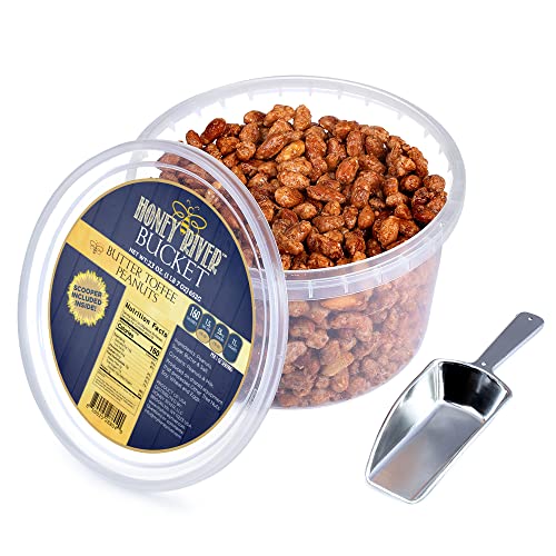 Honey River Butter Toffee Peanuts Candied Nuts Bucket with Nut