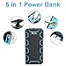 Raydem Power Bank Combo, Outdoor Rugged Power Bank 10000mAh 2-Port Portable Charger with Flashlight Cigarette Lighter Safety Hammer and Ultra-compact 2500mAh Portable Charger with Flashlight
