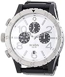 Nixon A486-180 Mens The 48-20 Chrono Black Silver Watch