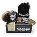 Beard Comb & Brush - Set - for Men, Sandal Wood Comb, 100% Natural Boar Bristle Brush, Best for Grooming Facial Hair and Mustache, use with Balm, Oil and Wax, Packaged in Premium Giftbox