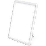 JolyWell Light Therapy Lamp, Ultra-Thin UV-Free 10000 Lux Therapy Light, Timer Function, Adjustable Brightness Levels, Memory