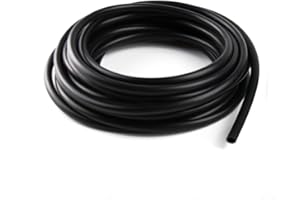 AotoKoop 1/8 Silicone Vacuum Tubing hose Line 10 FT 130 PSI Maximum Pressure Black (3mm ID)