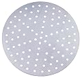 Winco APZP-20P 20" Diameter 379 Holes Aluminum Perforated Pizza Disk