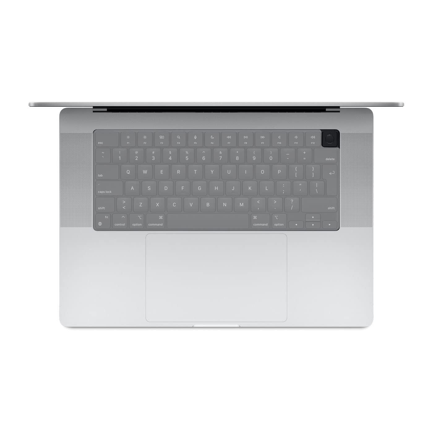 MiNGFi Silicone Keyboard Cover for MacBook Pro/Max 14&16" M1-M4(A3112 A3401 A3185 A2485 A2780 A2991 A3403 A3186) Air 13,6&15,3" M2-M4(A3113 A3240 A2941 A3114 A3241) EU/ISO Layout - Transparent