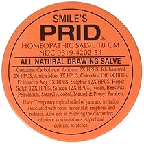 Smile's PRID Drawing Salve, Natural Homeopathic Topical Pain and Irritation Reliever, 18 gm