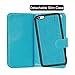 Vofolen 2 in 1 Case for iPhone 6 Case iPhone 6S Case Wallet Folio Flip PU Leather Case Protective Hard Shell Magnetic Detachable Slim Back Cover with Card Holder Slot Wrist Strap for iPhone 6 6S Blue