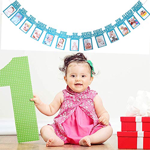 image for TONIFUL 1st Baby Photo Banner 13 pcs Monthly Milestone Photograph Bunt
