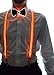 Neon Nightlife Men's Light Up LED Suspenders, One Size, Orange