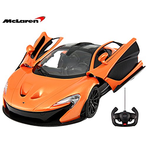 1/14 Scale McLaren P1 Radio Remote Control Model Car R/C RTR Push Button Open Doors (Orange)