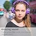 COWIN E7 Active Noise Cancelling Bluetooth Headphones with Microphone Deep Bass Wireless Headphones Over Ear, Comfortable Protein Earpads, 30H Playtime for Travel Work TV Computer Phone - Purple
