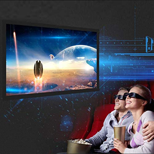 image for Sinfu Projection Screen 4:3 Portable Fabric Foldable 3D HD for Home Th