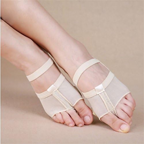 Lucktao Belly Dancing Foot thong Dance Accessories Toe Pads (M size(US 5.5-6.5), white)