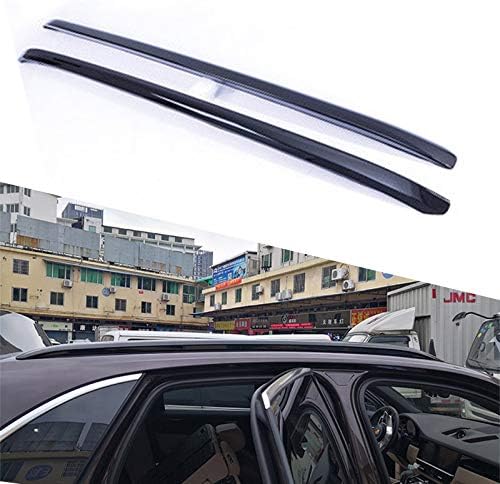 Kingcher Black Roof Rails Fit for Porsche Cayenne 2018 2019 Rack Bars Baggage Luggage