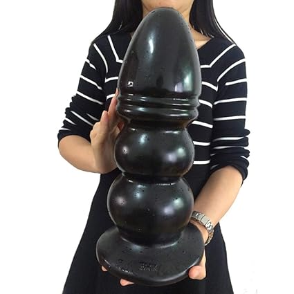 FHKJ Weibliche Masturbationssimulation Erotik liefert 36 * 12.7cm schwarz großer, super langer Analplug,Black