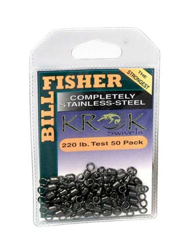 Billfisher SSS5-50PK Krok Angelwirbel aus Edelstahl
