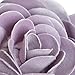 JWH 3D Flower Throw Pillow Cover Decorative Handmade Floral Pillow Case Soft Velvet Pillowcase Lumbar Cushion for Bed Living Room Chair Couch Decor Shams 12x20 Inch Purple