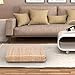 Eshow Japanese Tatami Cushion Floor Pillow Zafu Natural Seat Furniture Meditation Furniture Floor Mat Cushion Multi-functional Handmade Breathable Square,Beige