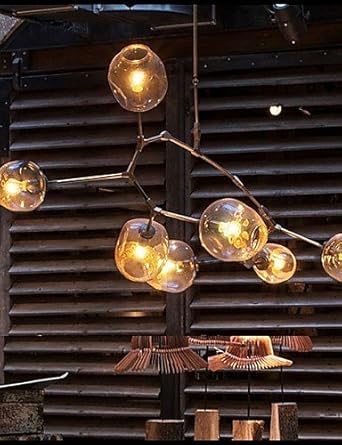 Ssby Art Glass Ball Hanging Branches Hanging Room Dining Room