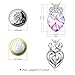Angelady Gemstone Created Infinity Pendant Necklace Gifts for Women Girls Crystals from Swarovski (5) Young Girlfriend Birthday Graduation Gifts Necklace Party Queen Thanksgiving Mom Jwewlry Present