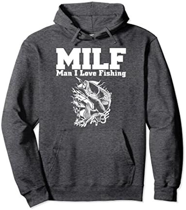 Unisex Man I Love Fishing Hoodie For Fishing Lovers 2XL Dark Heather