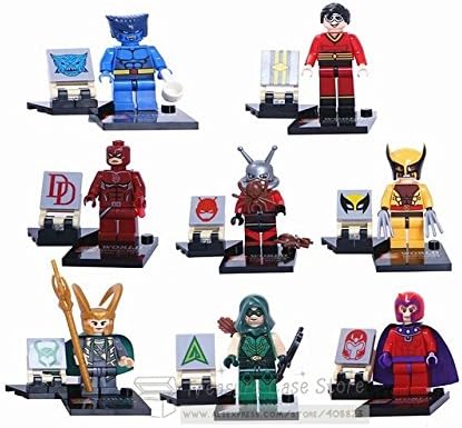 NW Store® Minifigures Building Toy Kids DIY Figures Super Heroes Avengers Wolverine Magneto Loki Arrow 8set/lot (Without Original Box)
