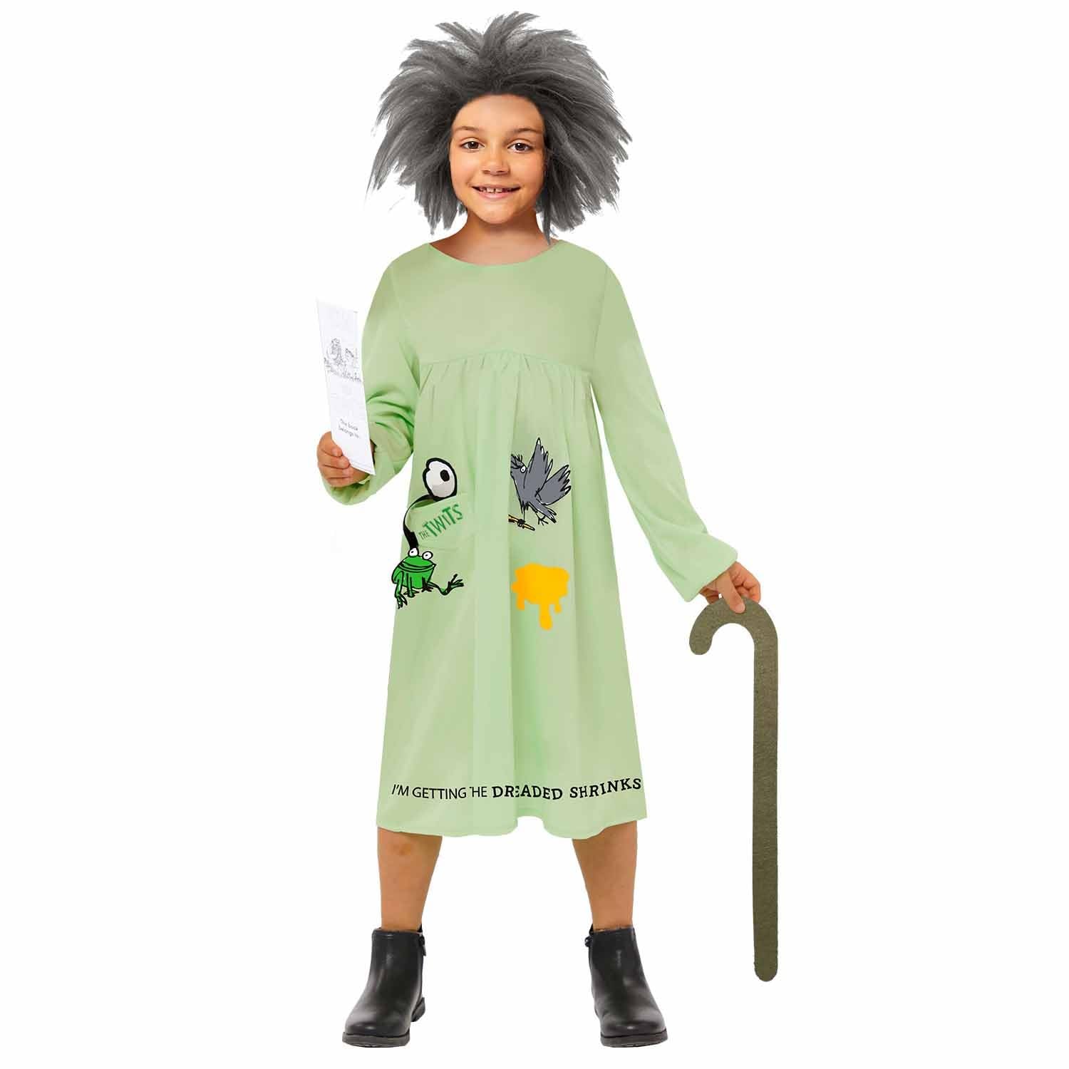 amscan 9916228 - Kids Official Roald Dahl Mrs Twit Girls World Book Day Costume Age: 6-8 Yrs