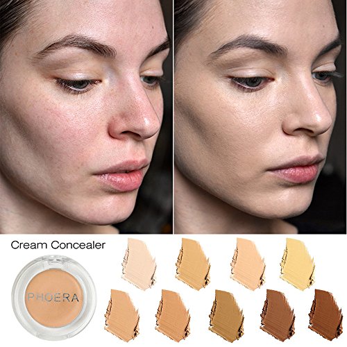 Sdoo Beauty PHOERA Face Makeup Concealer Foundation Palette Creamy Moisturizing Concealer (B)