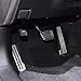 Carmonsons Stainless Steel Gas Fuel Brake Foot Rest Pedal Cover Pads Mats for Infiniti Q50 Q60 Q70 QX50 QX70 G25 G35 G37 M25 EX FX Car Styling