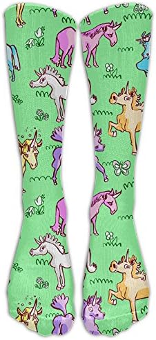 Unicorned Women's Novelty Soft Cotton Tube Knee High Socks, Calf Socks